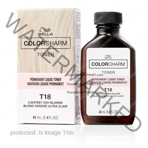 COLORCHARM Permanent Liquid Toners, Neutralize Brass, Free of Parabens, Vegan, T18 Lightest Ash Blonde
